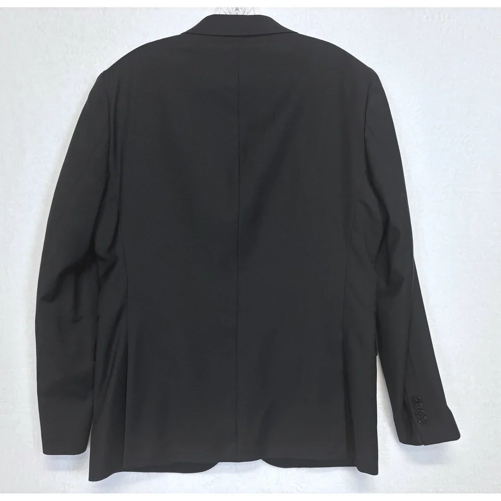 Joseph Abboud Blazer Mens 40 Regular Slim Black Wool Blend Two Button Sport Coat